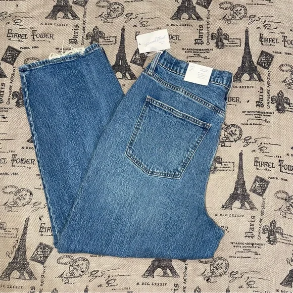 Universal Thread  Straight High-Rise Medium Tint Denim Ankle Jean - Picture 3 of 15